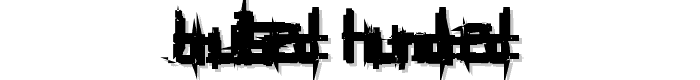 Bruised Hundred font